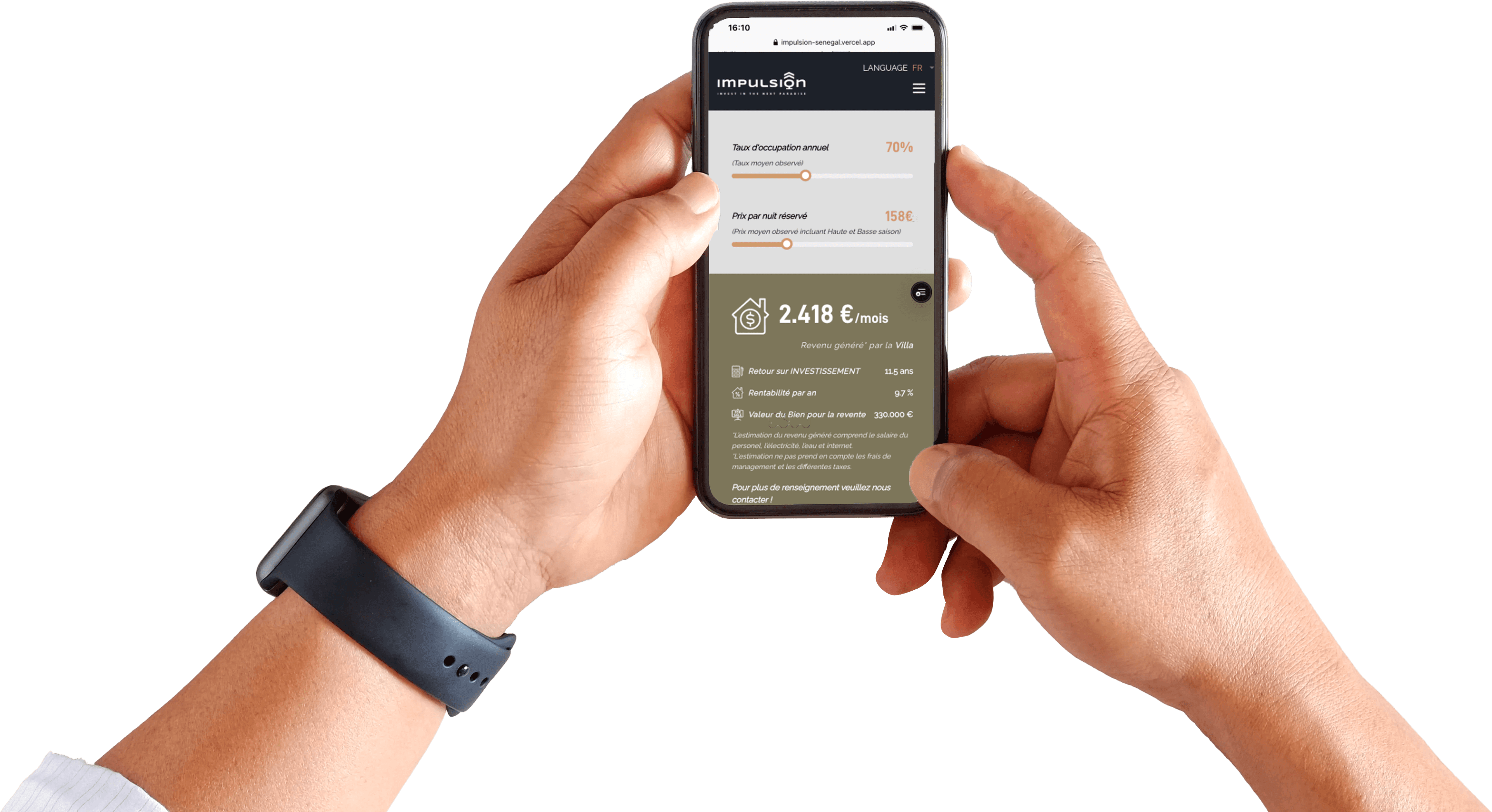 Simulateur de rendement locatif au Sénégal